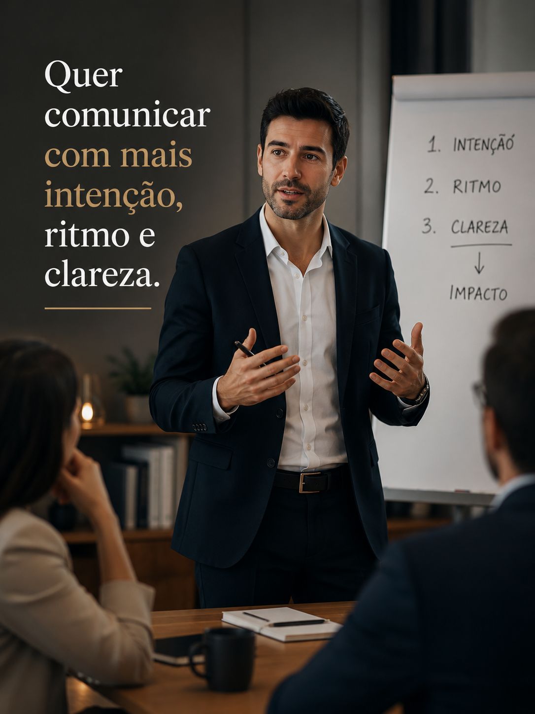 Quer comunicar com mais intenção, ritmo e clareza.
